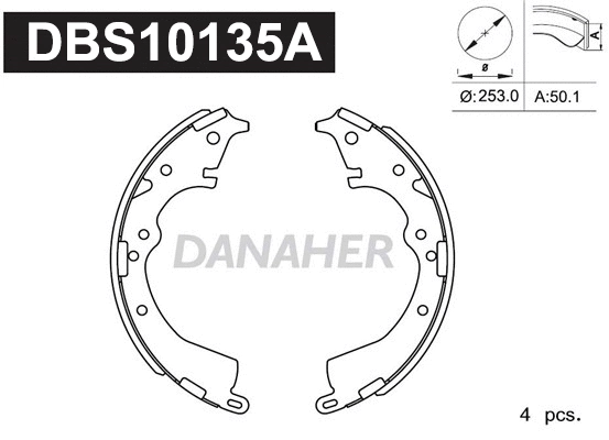 Brake Shoe Set (DBS10135A)