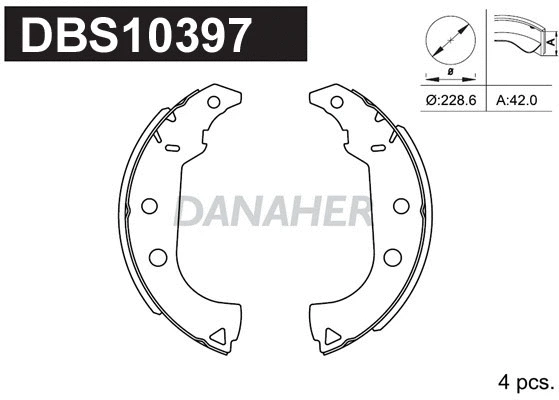 Brake Shoe Set (DBS10397)