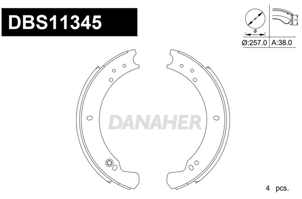 Brake Shoe Set (DBS11345)