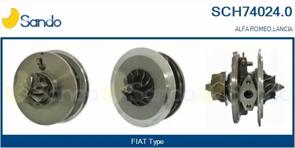 Core assembly, turbocharger (SCH74024.0)
