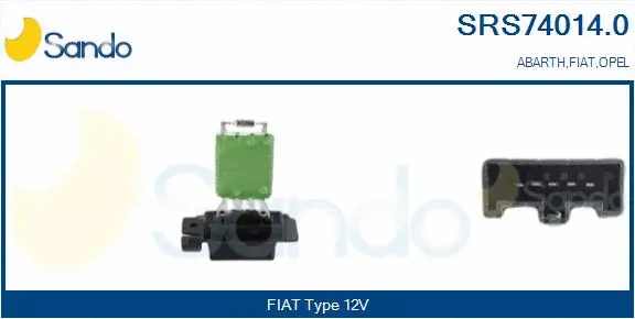 Resistor, interior blower (SRS74014.0)