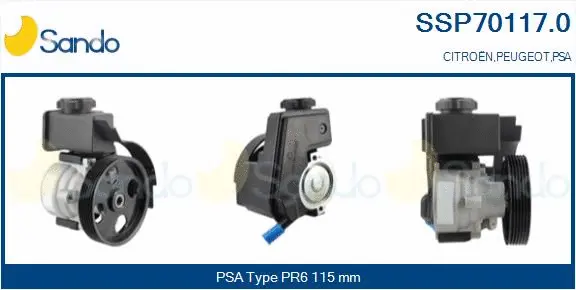 Hydraulic Pump, steering (SSP70117.0)