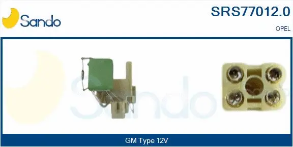 Series resistor, electric motor (radiator fan) (SRS77012.0)