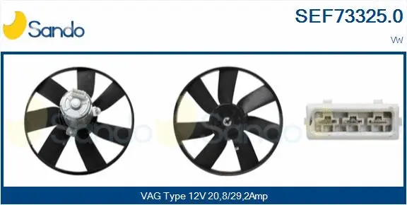 Fan, engine cooling (SEF73325.0)