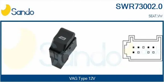 Switch, window regulator (SWR73002.0)