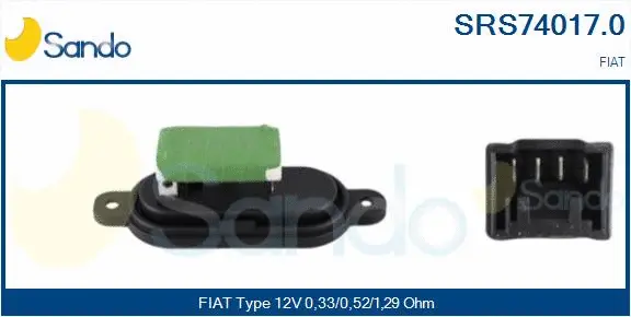 Resistor, interior blower (SRS74017.0)