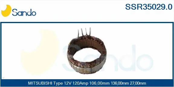Stator, alternator (SSR35029.0)