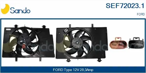 Electric Motor, radiator fan (SEF72023.1)