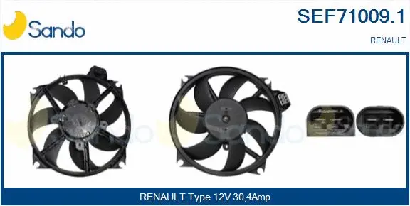 Electric Motor, radiator fan (SEF71009.1)