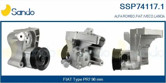 Hydraulic Pump, steering (SSP74117.1)