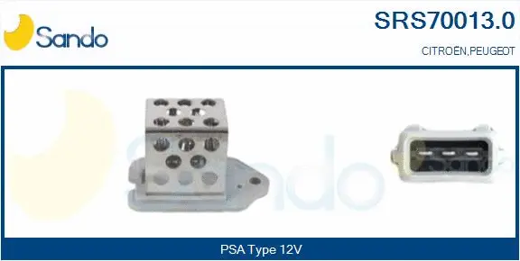 Series resistor, electric motor (radiator fan) (SRS70013.0)