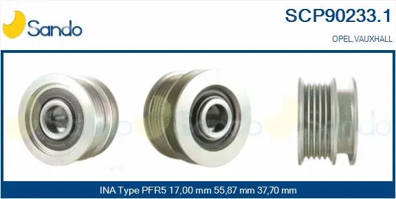 Belt Pulley, alternator (SCP90233.1)