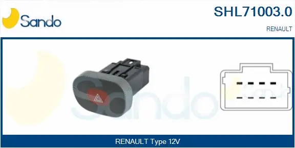 Hazard Warning Light Switch (SHL71003.0)