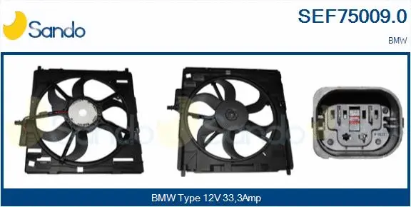 Electric Motor, radiator fan (SEF75009.0)