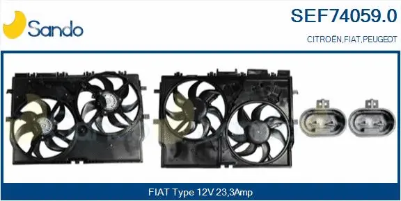 Electric Motor, radiator fan (SEF74059.0)