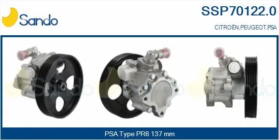 Hydraulic Pump, steering (SSP70122.0)
