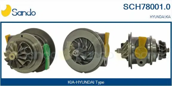 Core assembly, turbocharger (SCH78001.0)