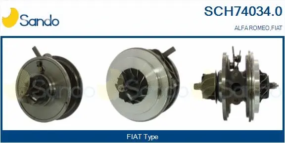 Core assembly, turbocharger (SCH74034.0)