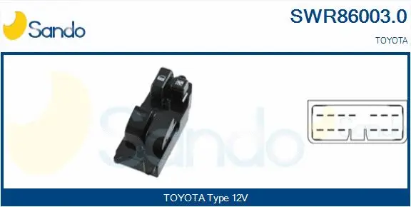 Switch, window regulator (SWR86003.0)