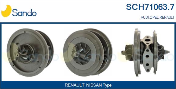 Core assembly, turbocharger (SCH71063.7)