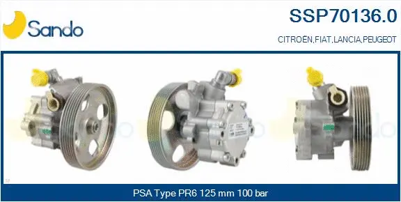 Hydraulic Pump, steering (SSP70136.0)