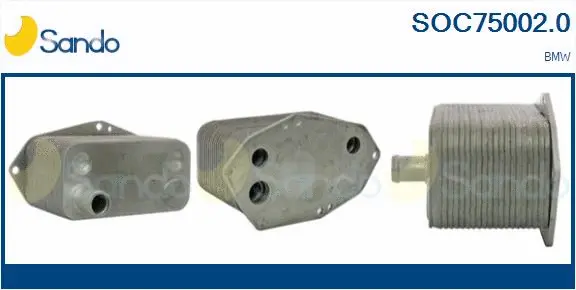 Oil Cooler, engine oil (SOC75002.0)