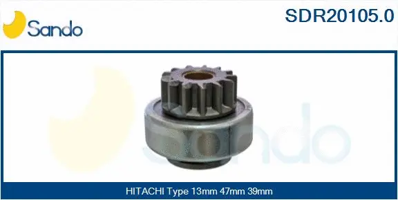 Pinion, starter (SDR20105.0)