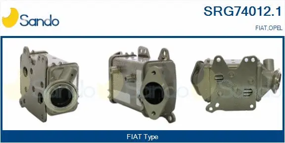 Cooler, exhaust gas recirculation (SRG74012.1)