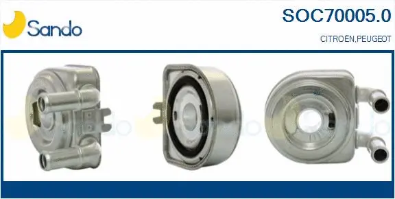 Oil Cooler, engine oil (SOC70005.0)