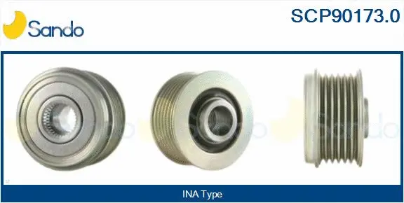 Belt Pulley, alternator (SCP90173.0)