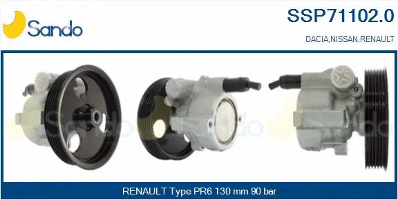 Hydraulic Pump, steering (SSP71102.0)