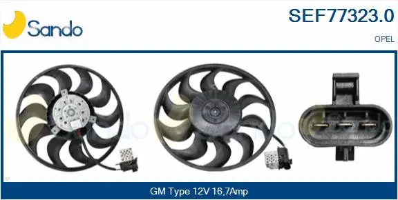 Fan, engine cooling (SEF77323.0)