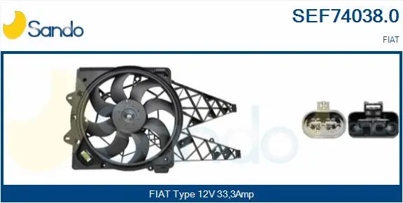 Electric Motor, radiator fan (SEF74038.0)