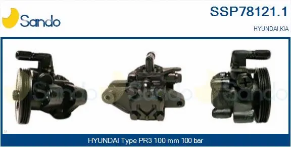Hydraulic Pump, steering (SSP78121.1)