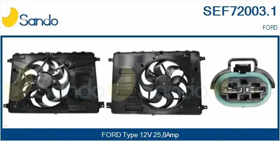 Electric Motor, radiator fan (SEF72003.1)