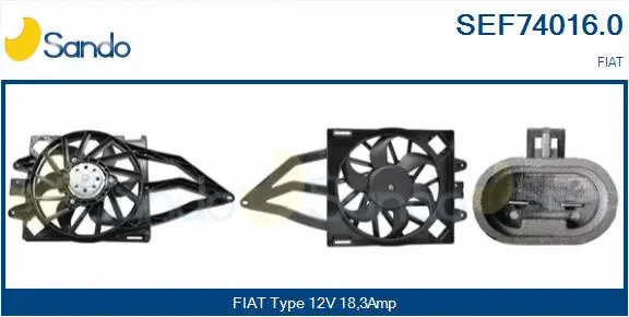 Electric Motor, radiator fan (SEF74016.0)