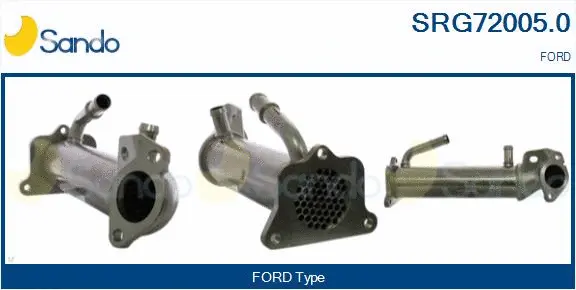 Cooler, exhaust gas recirculation (SRG72005.0)