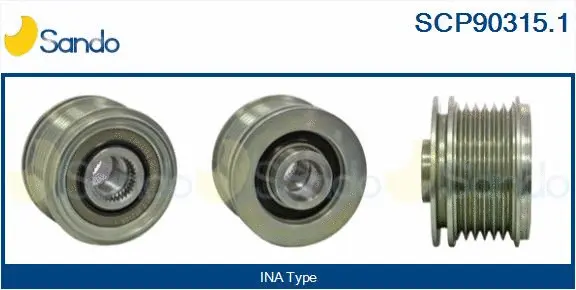 Belt Pulley, alternator (SCP90315.1)