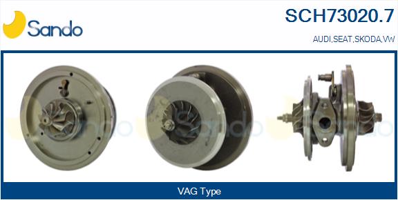 Core assembly, turbocharger (SCH73020.7)