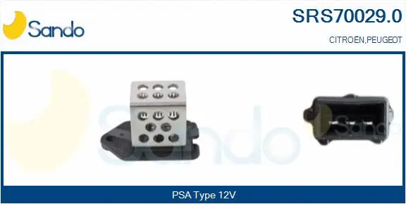 Series resistor, electric motor (radiator fan) (SRS70029.0)