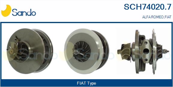 Core assembly, turbocharger (SCH74020.7)