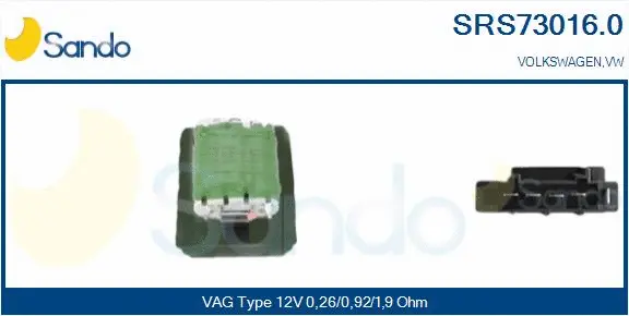 Resistor, interior blower (SRS73016.0)