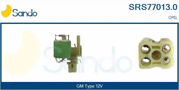 Series resistor, electric motor (radiator fan) (SRS77013.0)