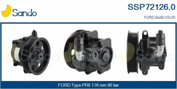 Hydraulic Pump, steering (SSP72126.0)