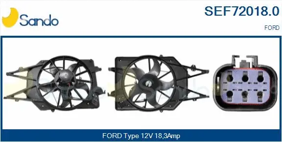 Electric Motor, radiator fan (SEF72018.0)