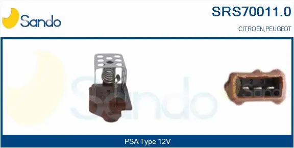 Series resistor, electric motor (radiator fan) (SRS70011.0)