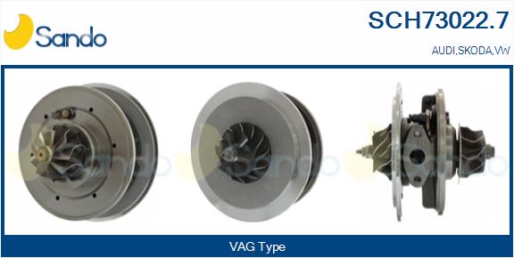 Core assembly, turbocharger (SCH73022.7)