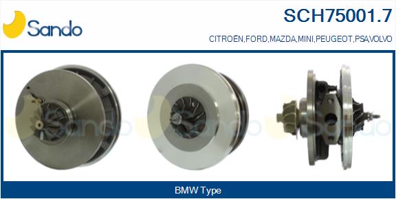 Core assembly, turbocharger (SCH75001.7)