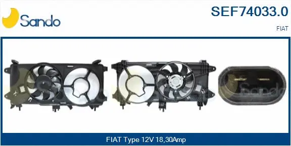 Electric Motor, radiator fan (SEF74033.0)