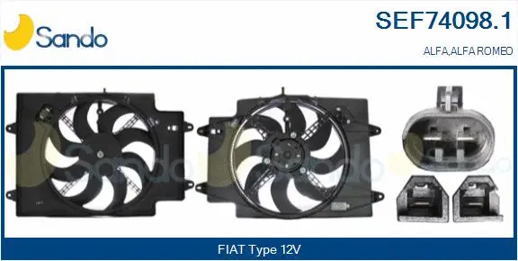 Electric Motor, radiator fan (SEF74098.1)